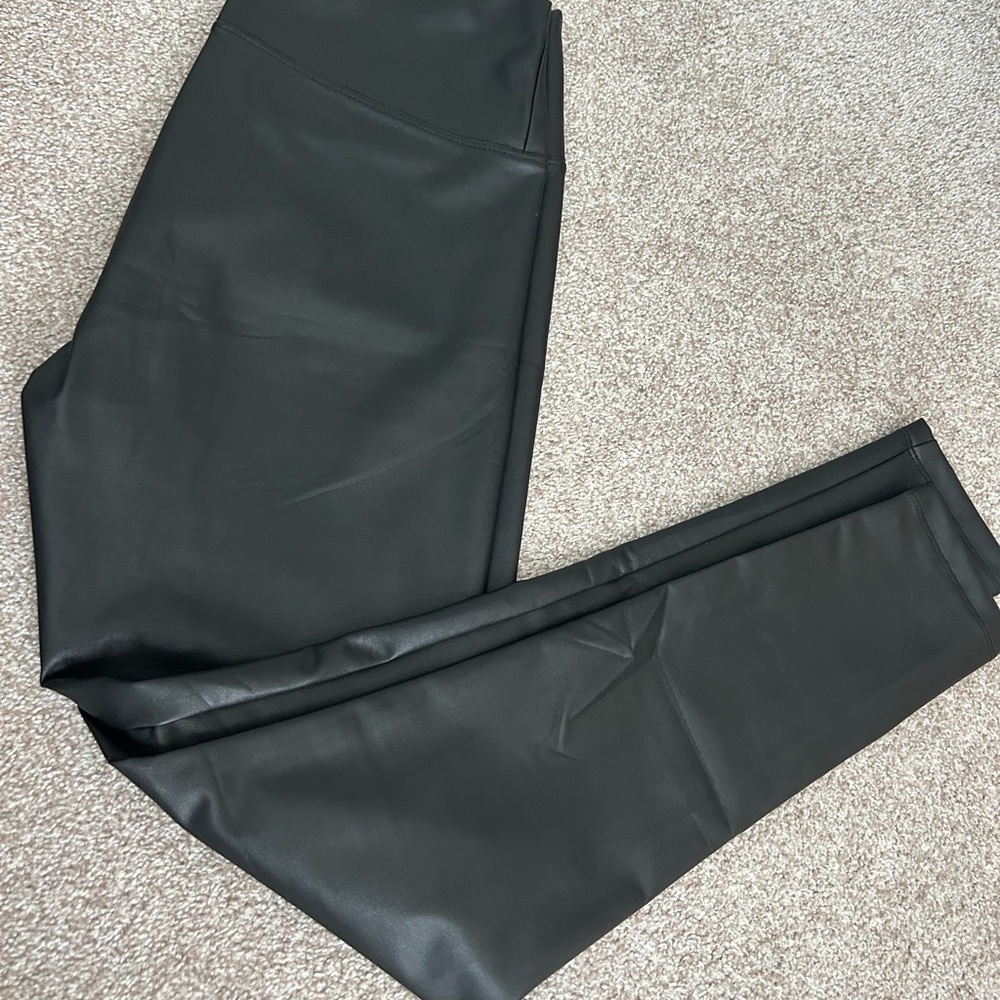 Fall leather leggings